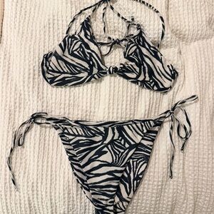 Zebra Print Bikini Set
